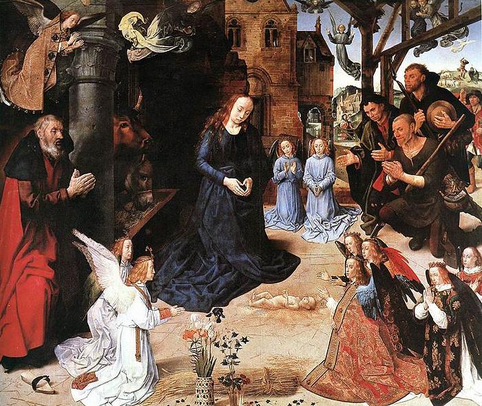 Hugo van der Goes The Adoration of the Shepherds Spain oil painting art